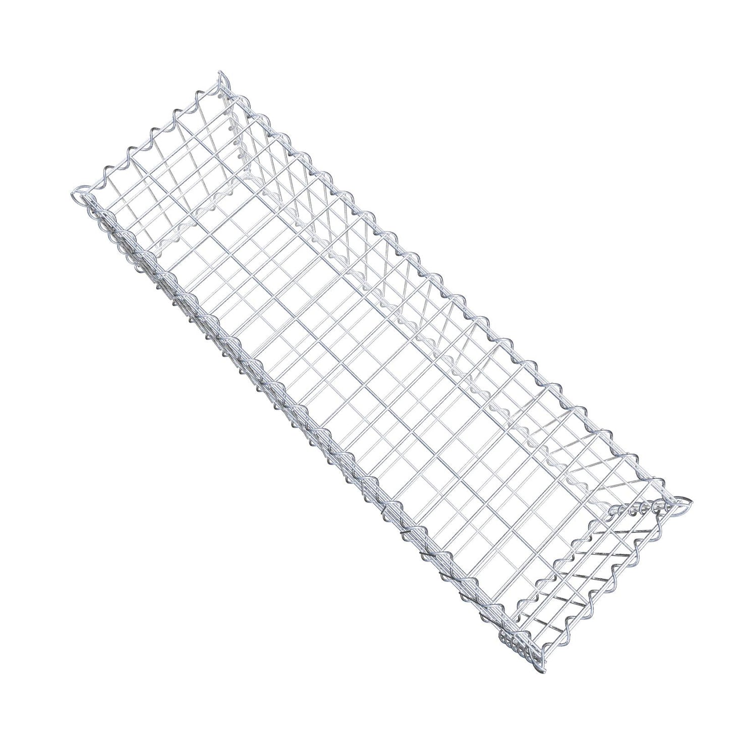 Gabion 100 cm x 30 cm x 30 cm (L x H x P), mailles 5 cm x 10 cm, spirale