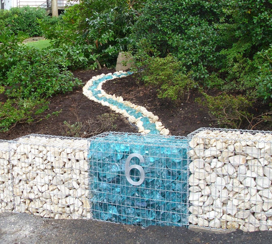 Gavión 100 cm x 80 cm x 40 cm (L x A x P), luz de malla 5 cm x 10 cm, en espiral