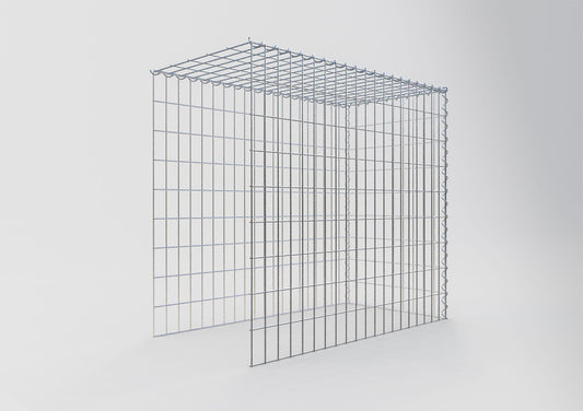 Gabbione aggiuntivo tipo 4 100 cm x 90 cm x 50 cm (L x H x P), maglia 5 cm x 10 cm, spirale