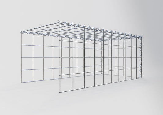 Gabbione aggiuntivo tipo 4 100 cm x 40 cm x 50 cm (L x A x P), maglia 10 cm x 10 cm, spirale
