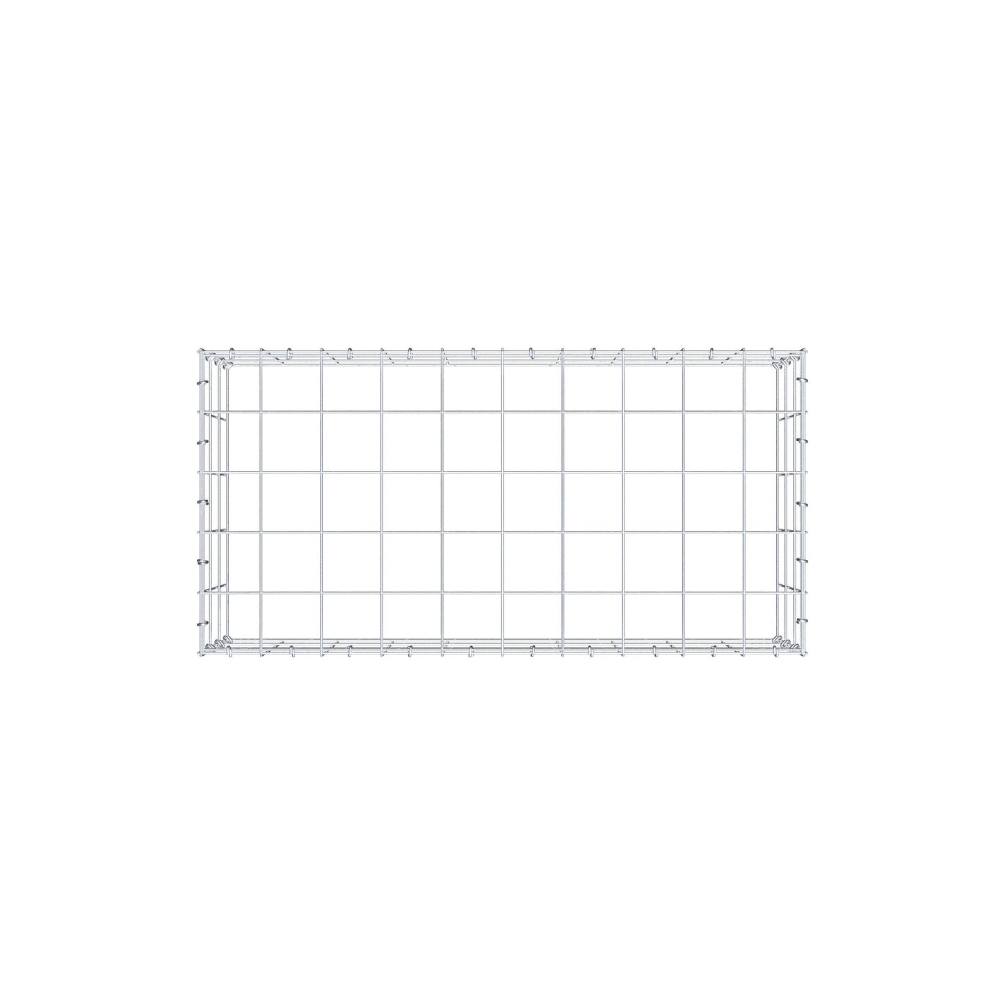 Gabião Tipo 3 100 cm x 30 cm x 50 cm (C x A x P), malhagem 10 cm x 10 cm, anel C