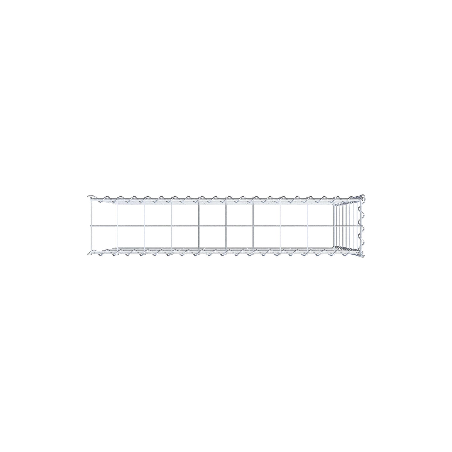 Gabbione aggiuntivo tipo 4 100 cm x 80 cm x 20 cm (L x H x P), maglia 10 cm x 10 cm, spirale