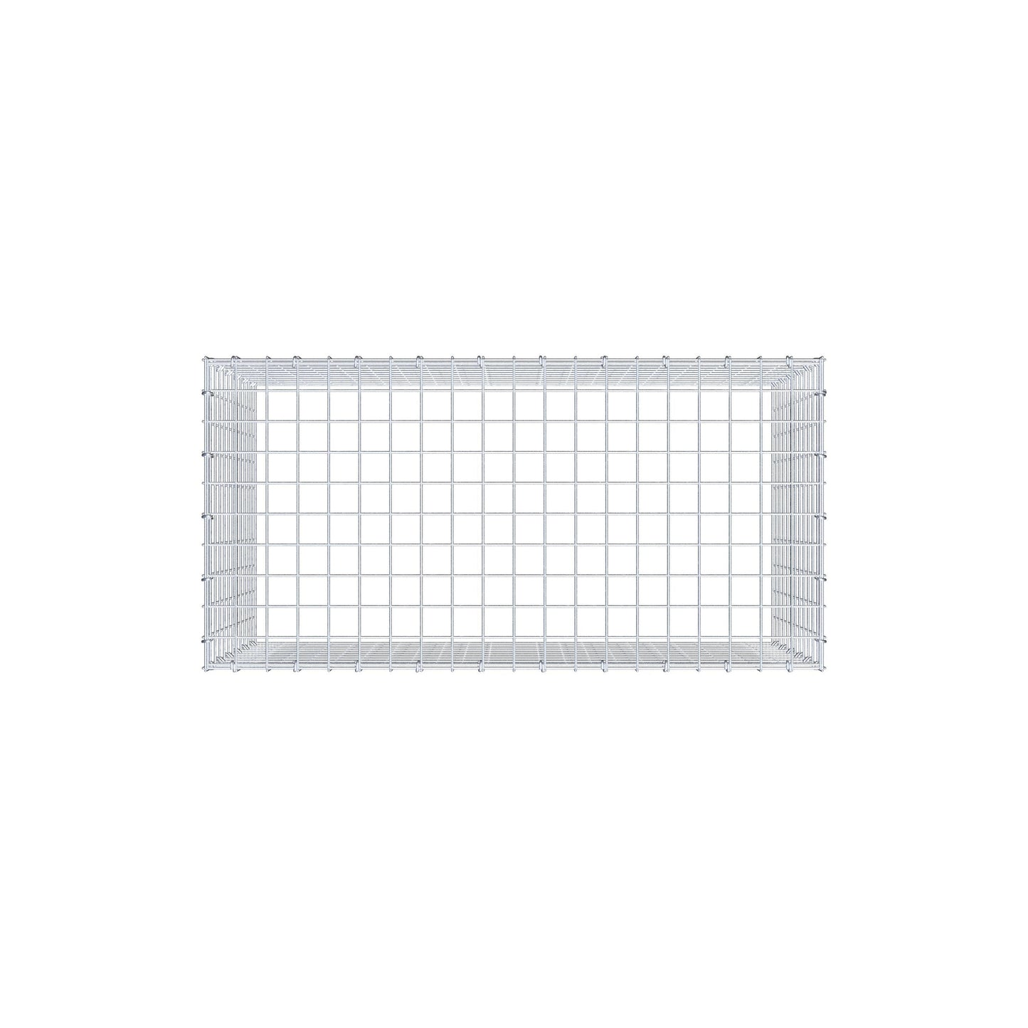 Gabbione aggiuntivo di tipo 3 100 cm x 60 cm x 50 cm (L x H x P), maglia 5 cm x 5 cm, anello a C