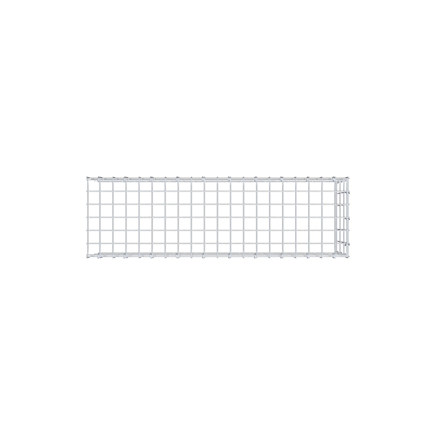 Gavión adicional tipo 4 100 cm x 30 cm x 30 cm (L x A x P), malla 5 cm x 10 cm, anillo en C