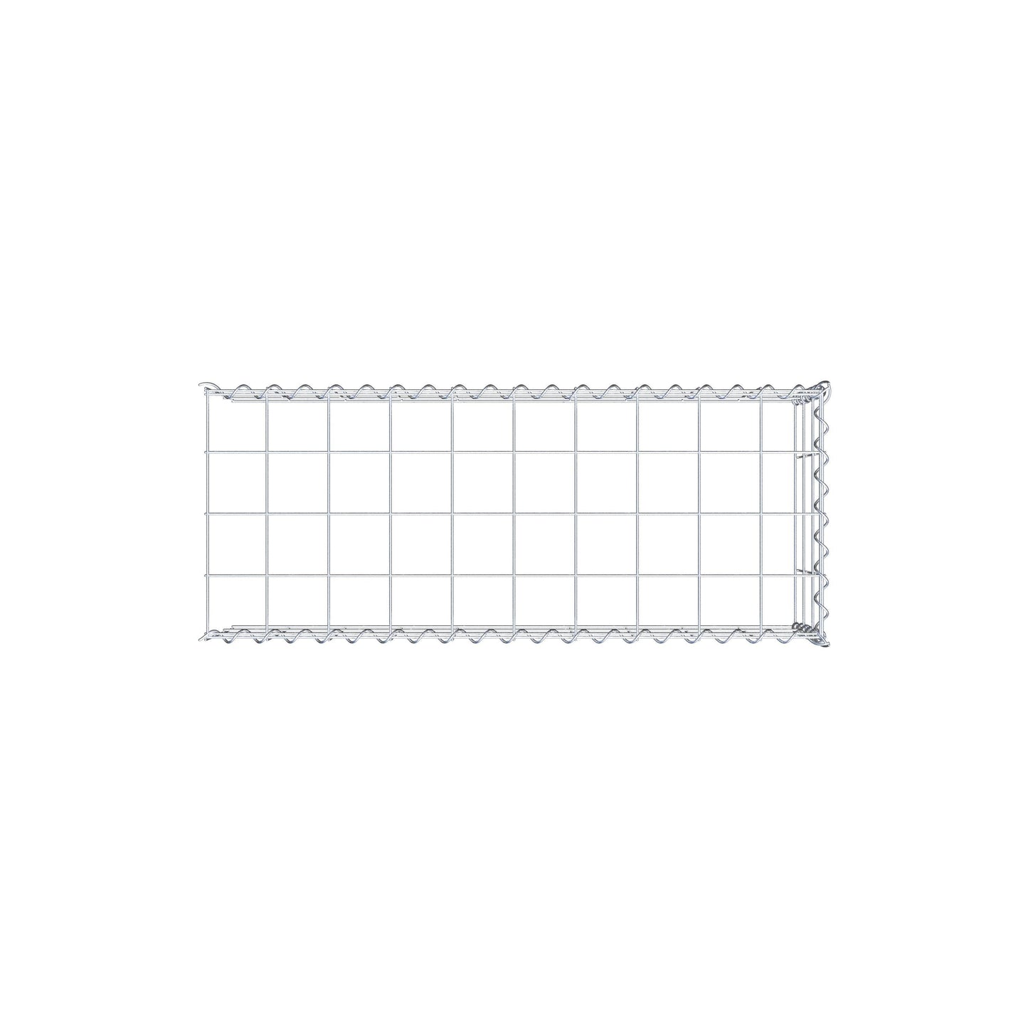Gabbione aggiuntivo tipo 4 100 cm x 30 cm x 40 cm (L x H x P), maglia 10 cm x 10 cm, spirale