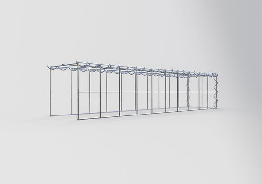 Gabbione aggiuntivo tipo 4 100 cm x 20 cm x 20 cm (L x A x P), dimensione maglia 10 cm x 10 cm, a spirale