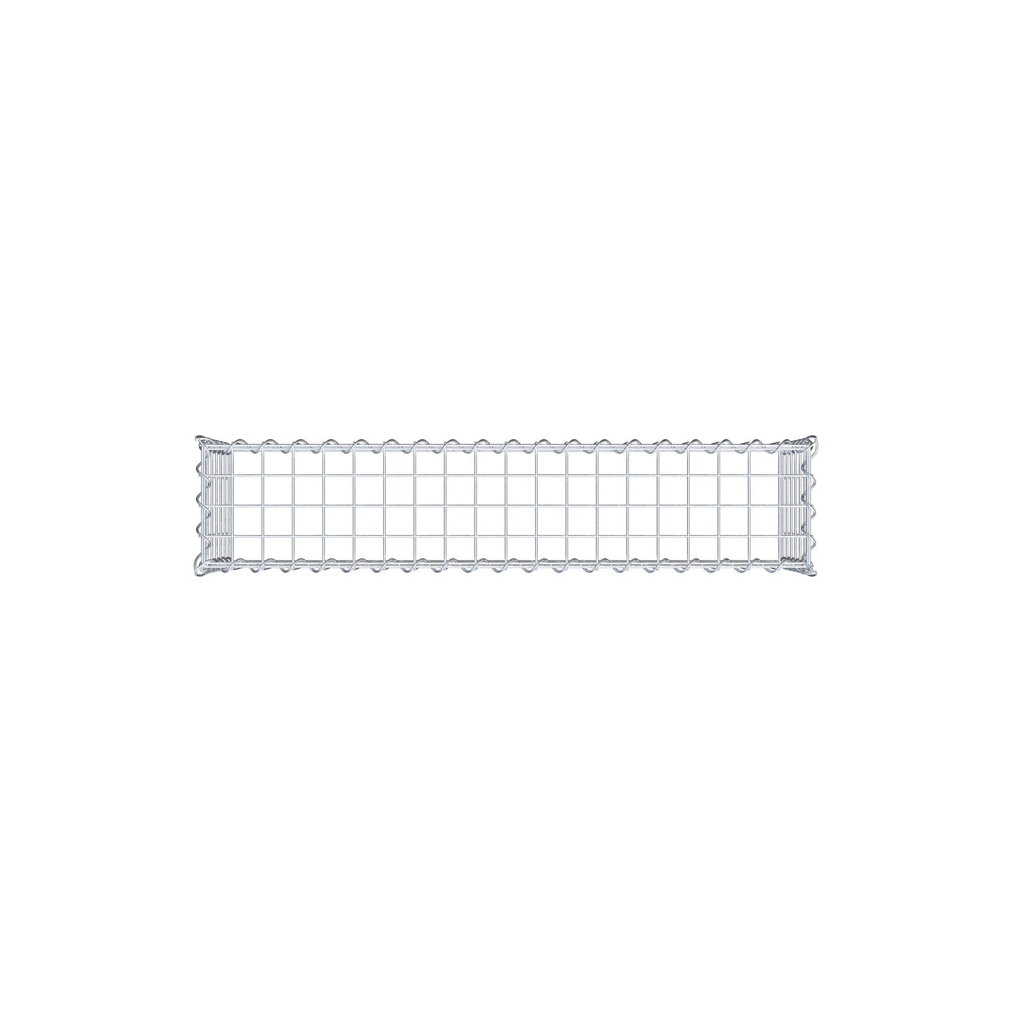 Gabion rapporté type 3 100 cm x 30 cm x 20 cm (L x H x P), mailles 5 cm x 5 cm, spirale