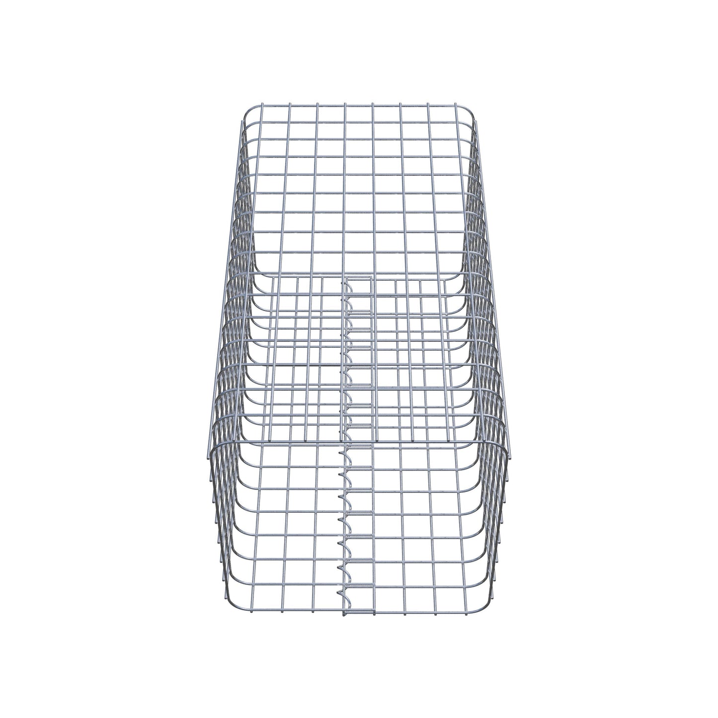 Schanskorfzuil, hoekig 42 cm x 42 cm, 80 cm hoog, MW 5 cm x 5 cm