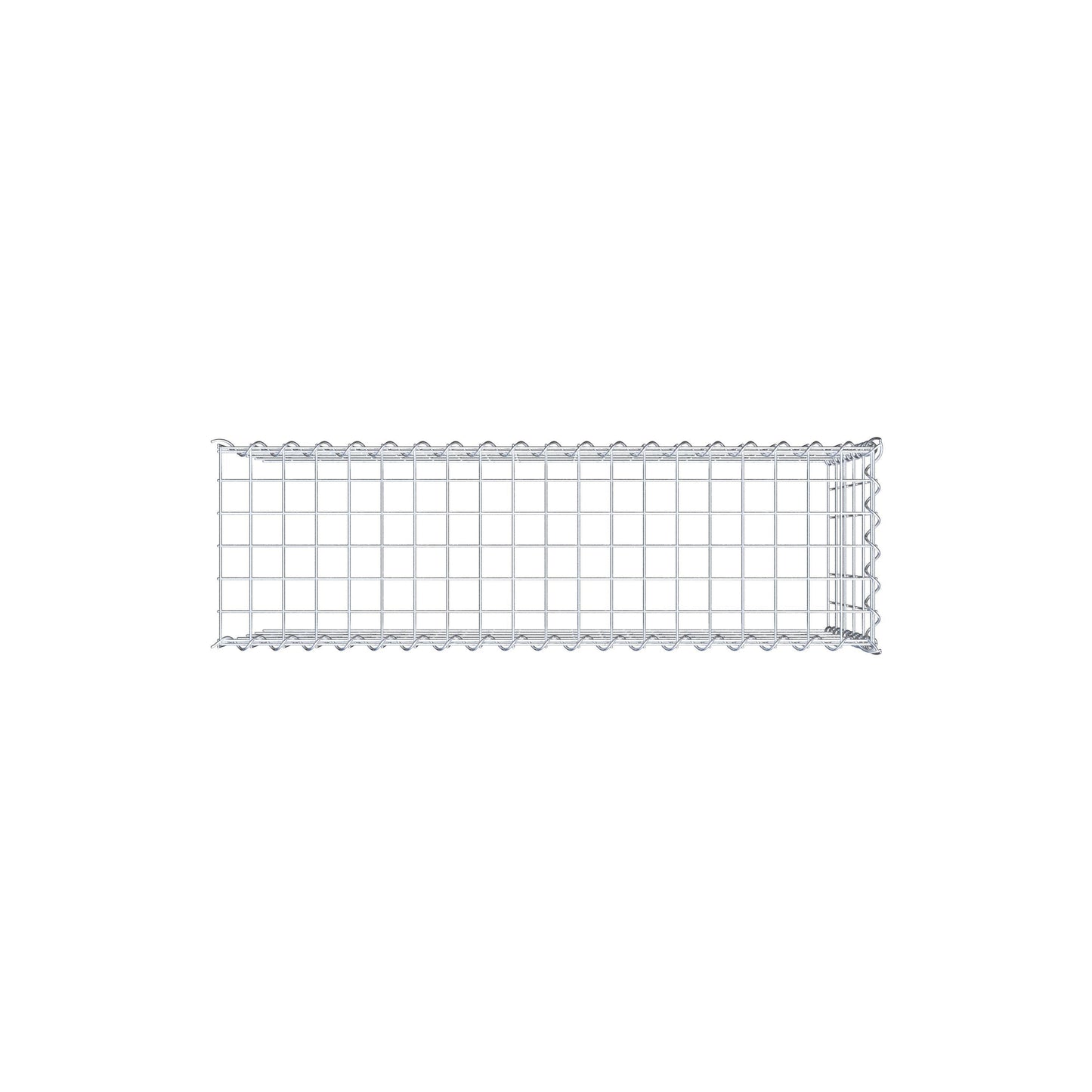 Gabion rapporté type 4 100 cm x 50 cm x 30 cm (L x H x P), mailles 5 cm x 10 cm, spirale