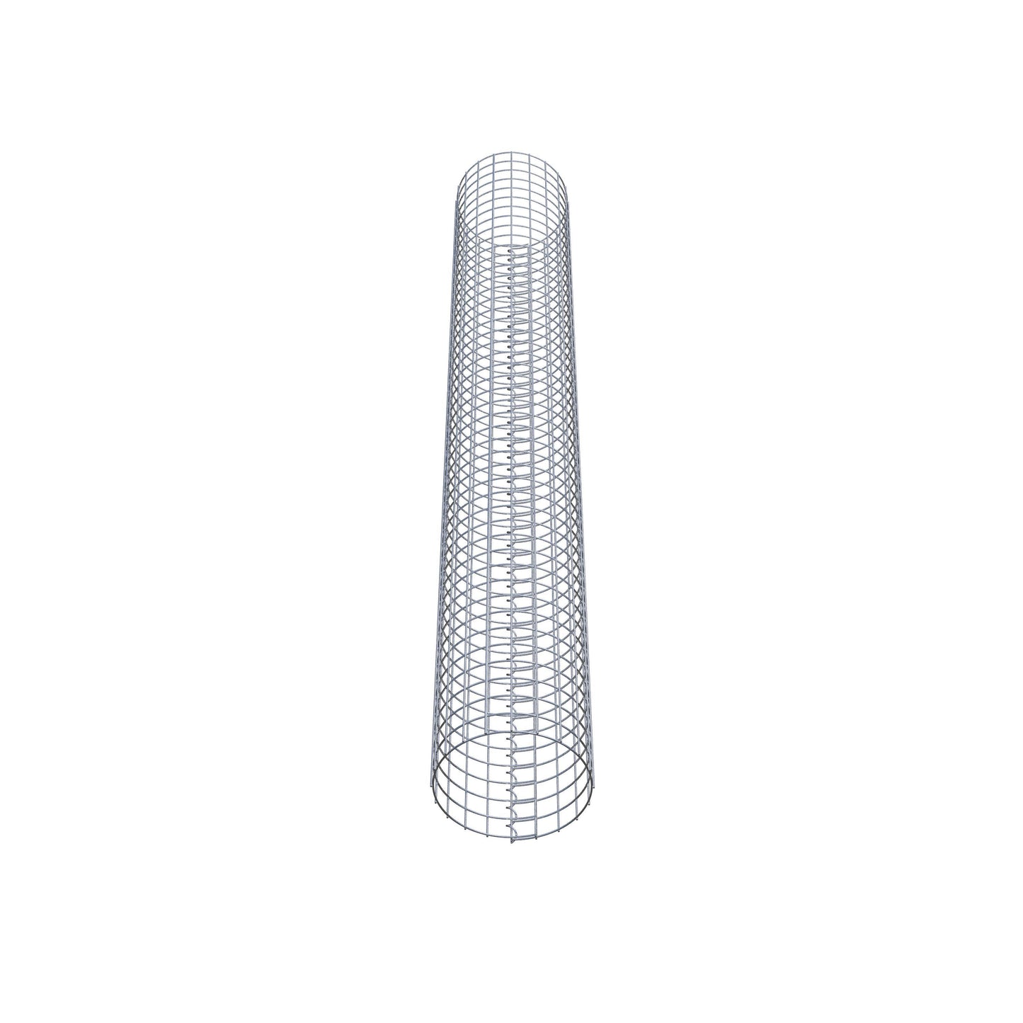 Colonna gabbionata rotonda 32 cm di diametro, 230 cm di altezza, maglia 5 cm x 5 cm