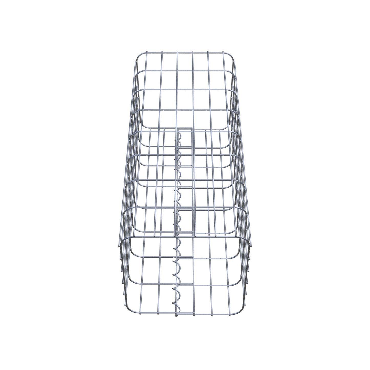 Gabionpelare, kantig 32 cm x 32 cm, 80 cm hög, MW 5 cm x 10 cm