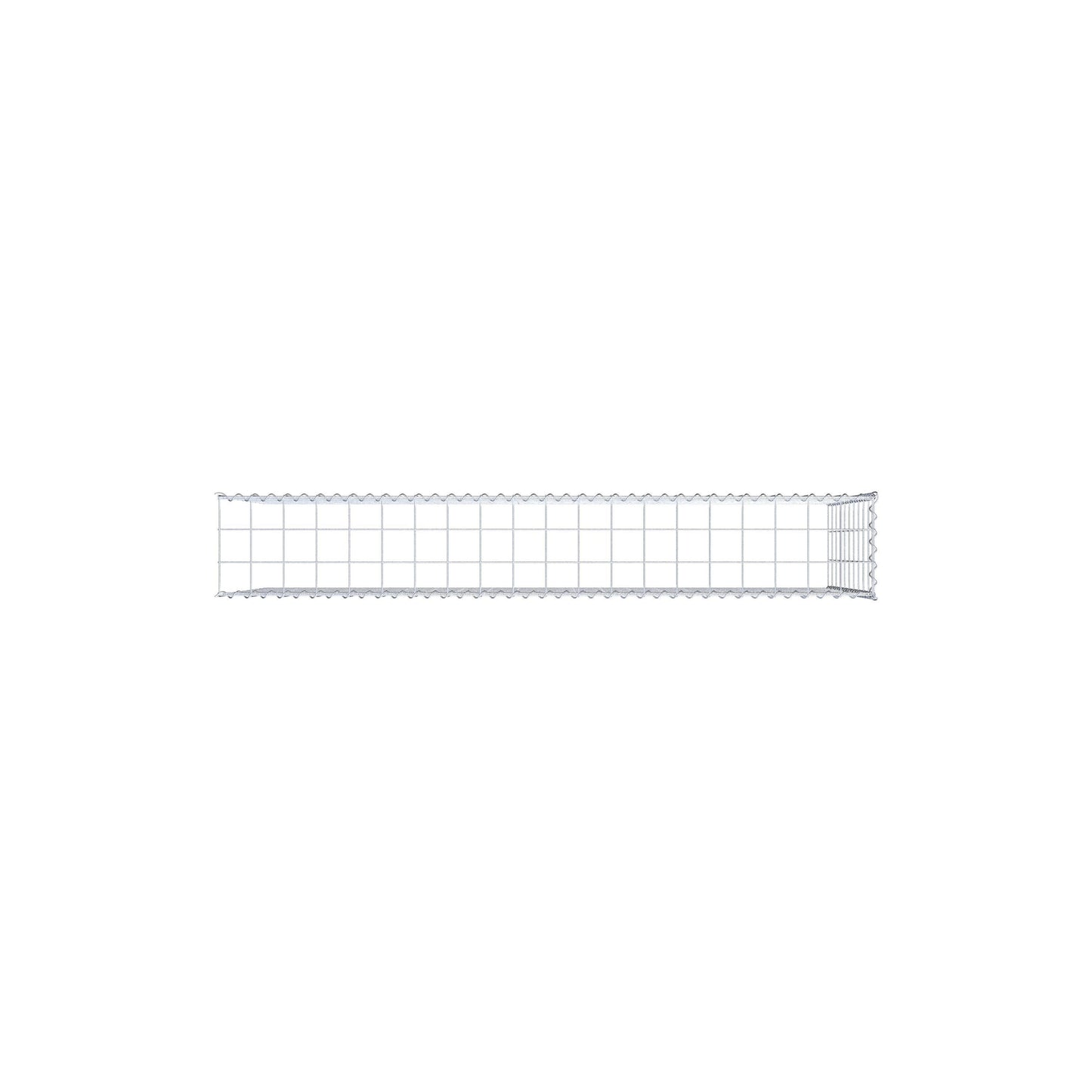 Grown-on gabion type 4 200 cm x 100 cm x 30 cm (L x H x D), mesh size 10 cm x 10 cm, spiral