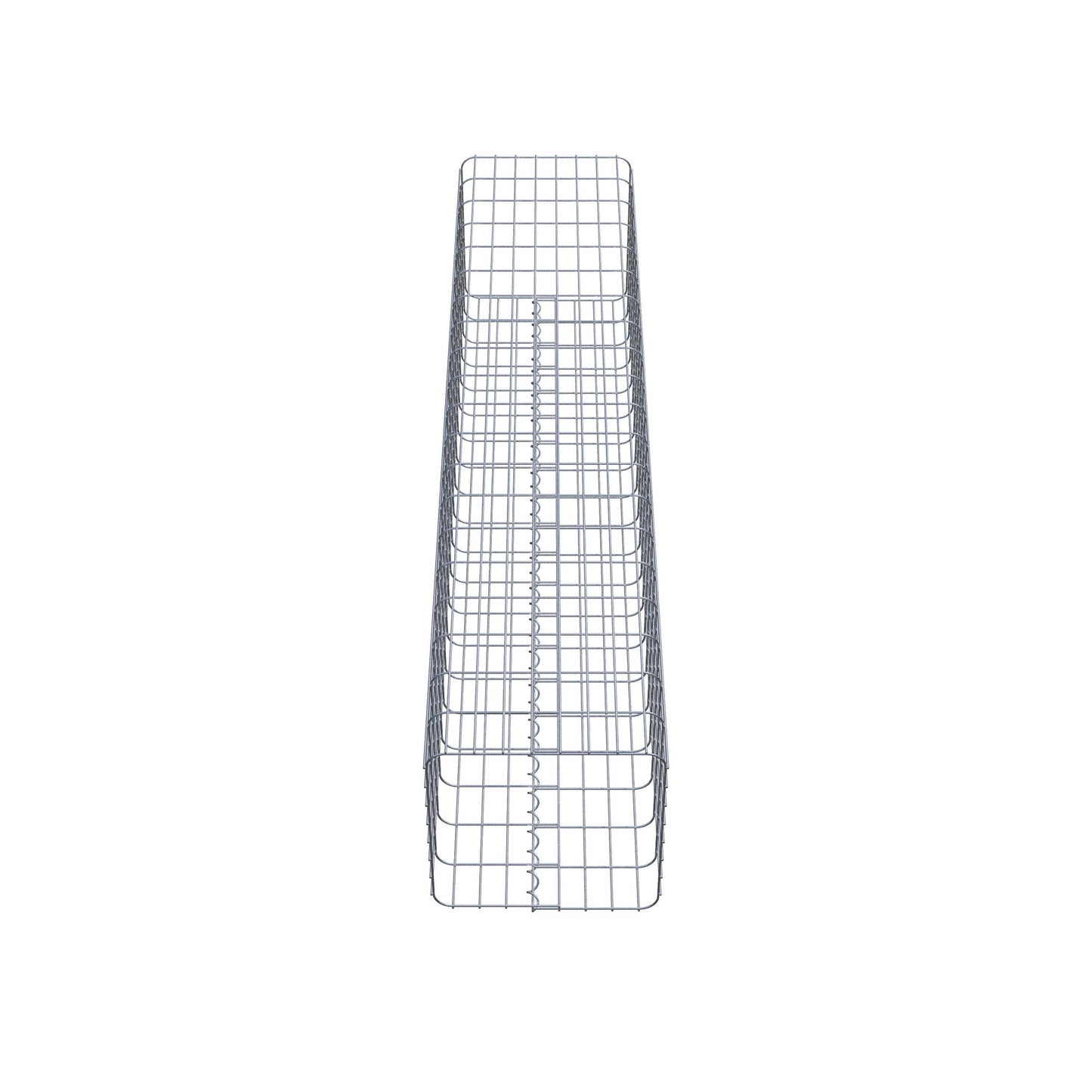 Coluna de gabião quadrada 42 cm x 42 cm, 200 cm de altura, PM 5 cm x 10 cm