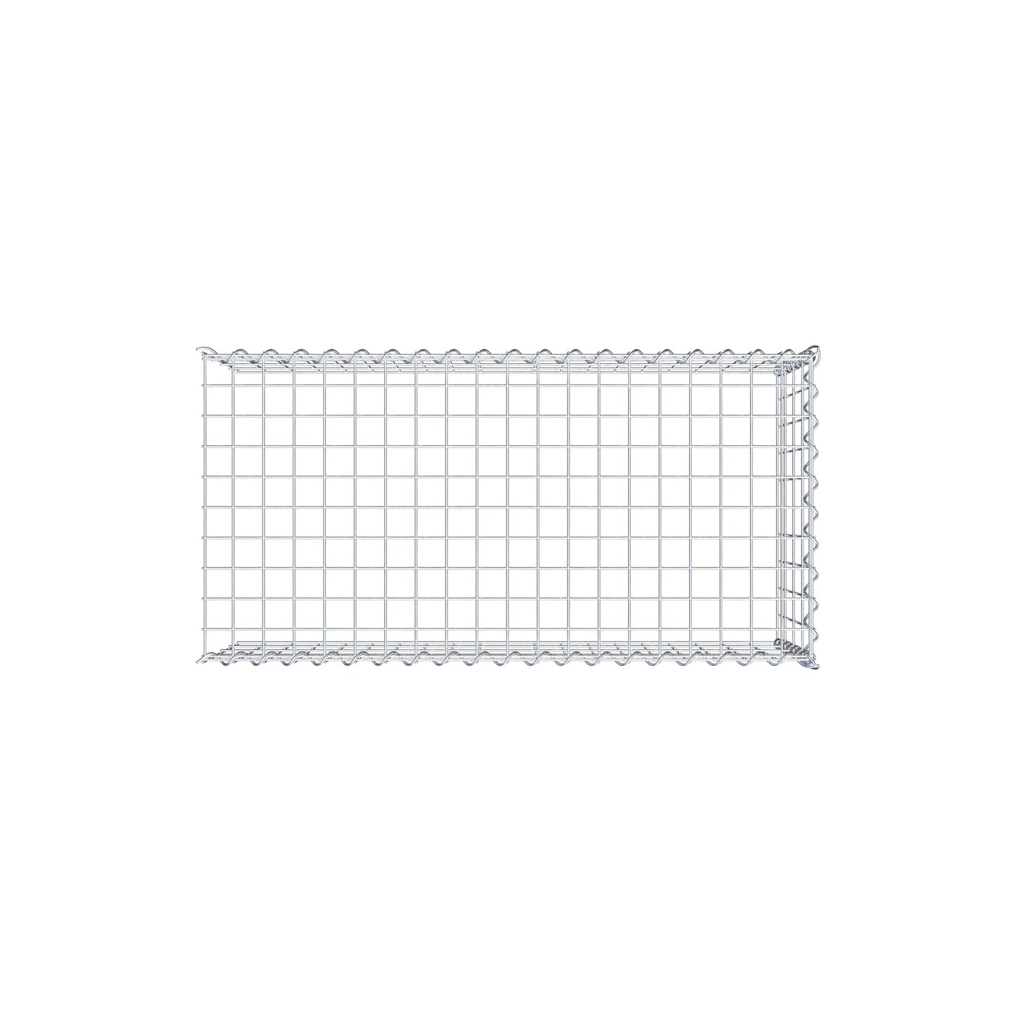 Gabião tipo 4 100 cm x 40 cm x 50 cm (C x A x P), malhagem 5 cm x 10 cm, espiral