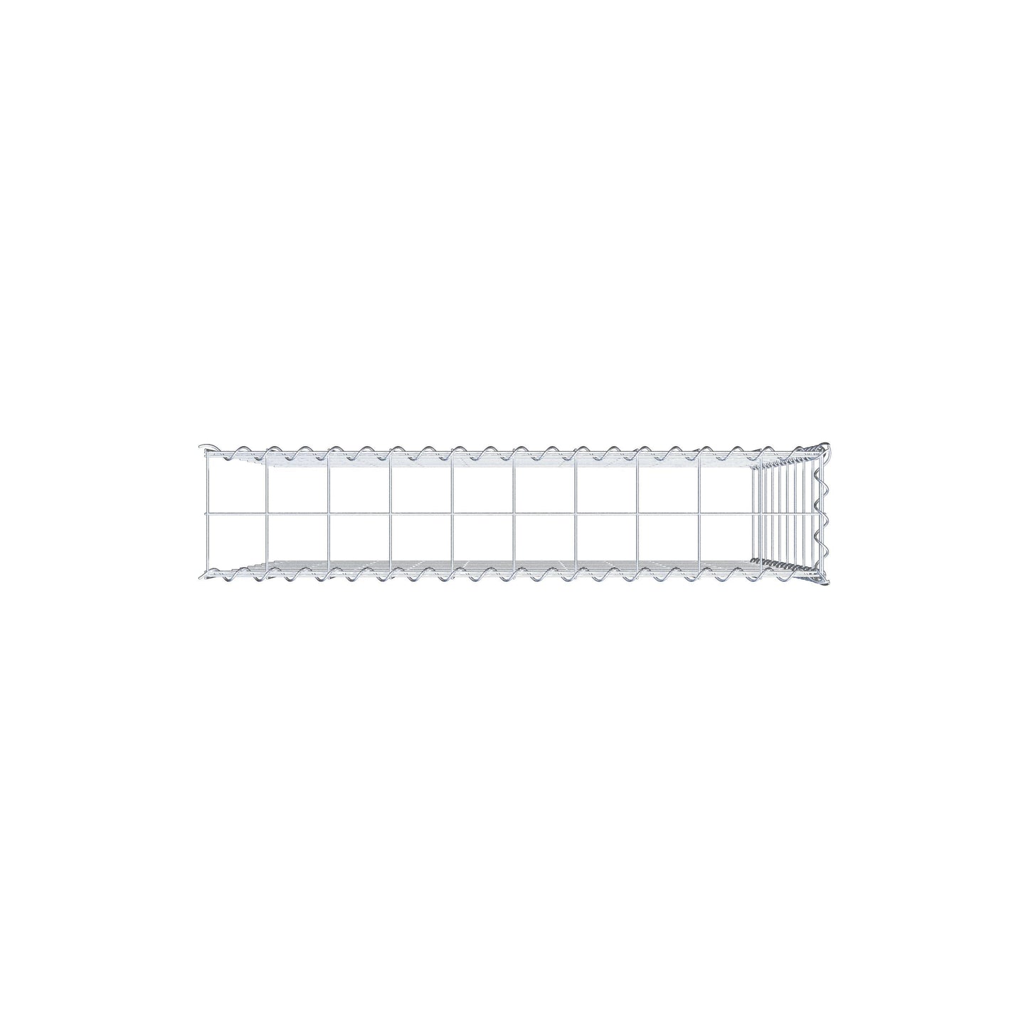 Gabião Tipo 4 100 cm x 90 cm x 20 cm (C x A x P), malhagem 10 cm x 10 cm, espiral