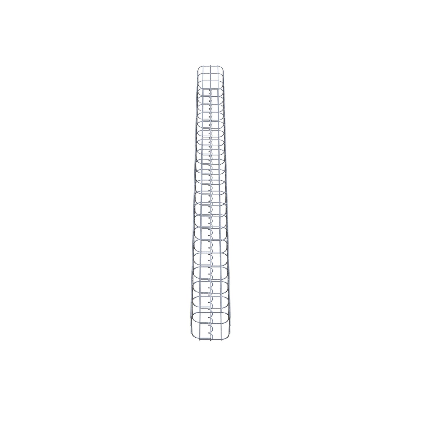 Colonna di gabbioni quadrata 17 cm x 17 cm, 230 cm di altezza, MW 5 cm x 10 cm