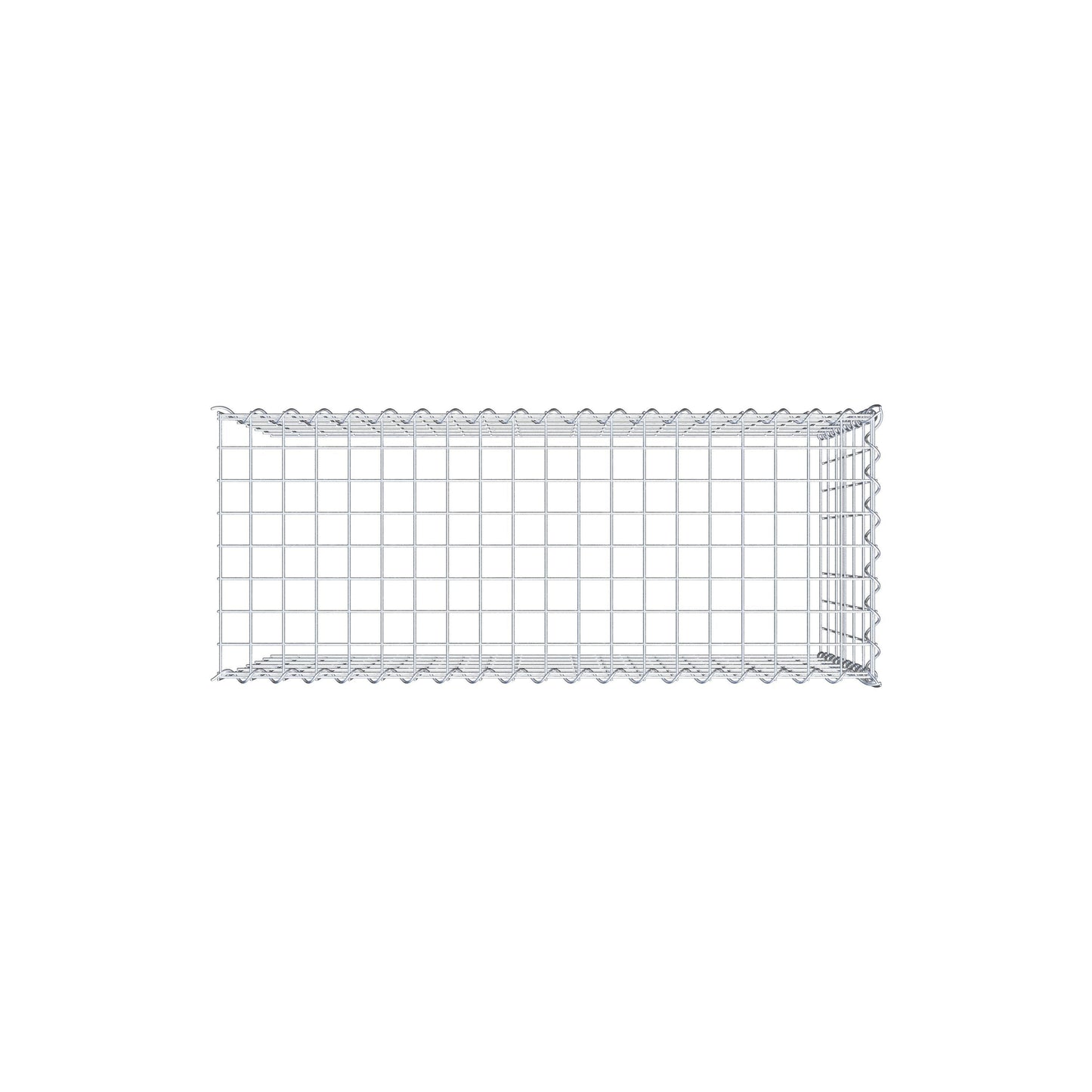 Gabião tipo 4 100 cm x 60 cm x 40 cm (C x A x P), malhagem 5 cm x 10 cm, espiral