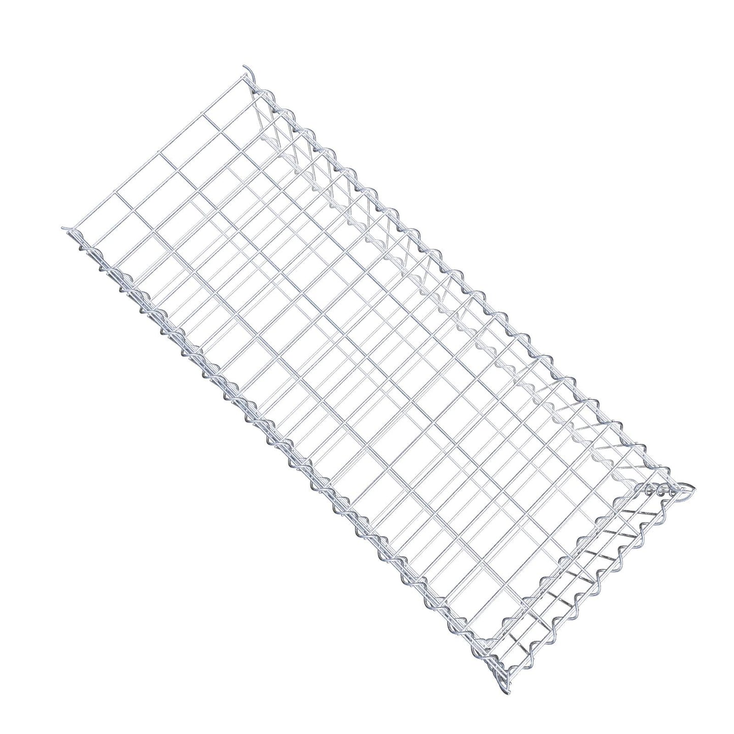 Gabbione aggiuntivo tipo 2 100 cm x 20 cm x 40 cm (L x H x P), maglia 5 cm x 10 cm, a spirale