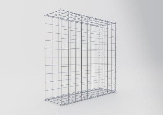 Add-on schanskorf type 2 100 cm x 100 cm x 30 cm (L x H x D), maaswijdte 10 cm x 10 cm, spiraal