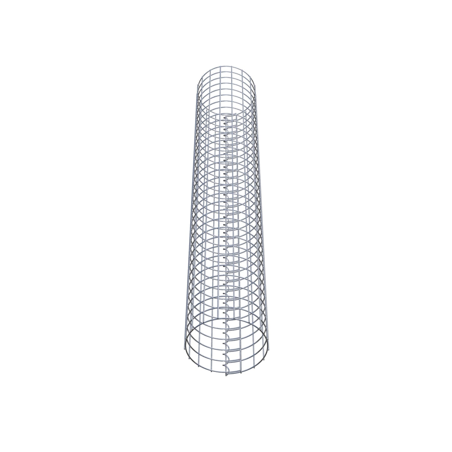 Colonna gabbionata rotonda 27 cm di diametro, 160 cm di altezza, maglia 5 cm x 5 cm