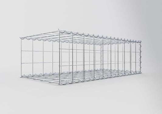 Gabbione aggiuntivo tipo 2 100 cm x 30 cm x 50 cm (L x A x P), maglia 10 cm x 10 cm, spirale