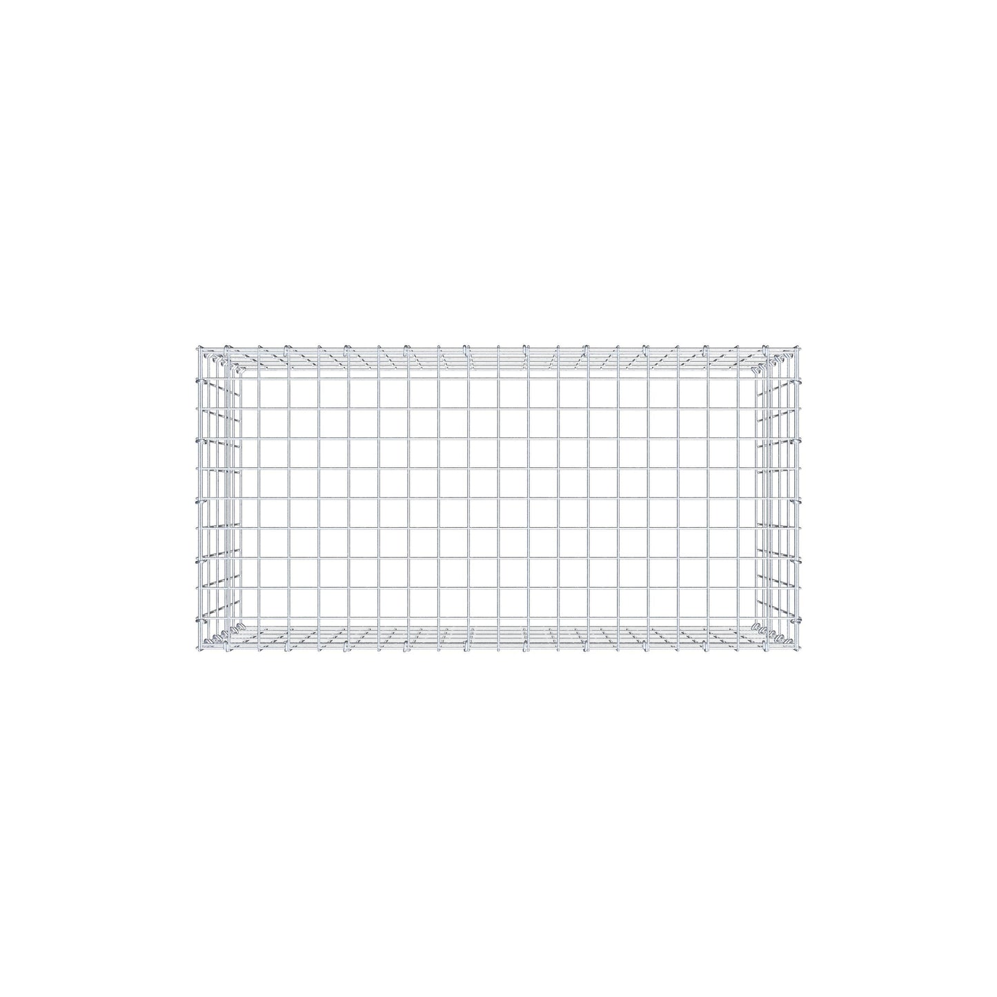 Gabião Tipo 3 100 cm x 50 cm x 50 cm (C x A x P), malhagem 5 cm x 10 cm, anel C