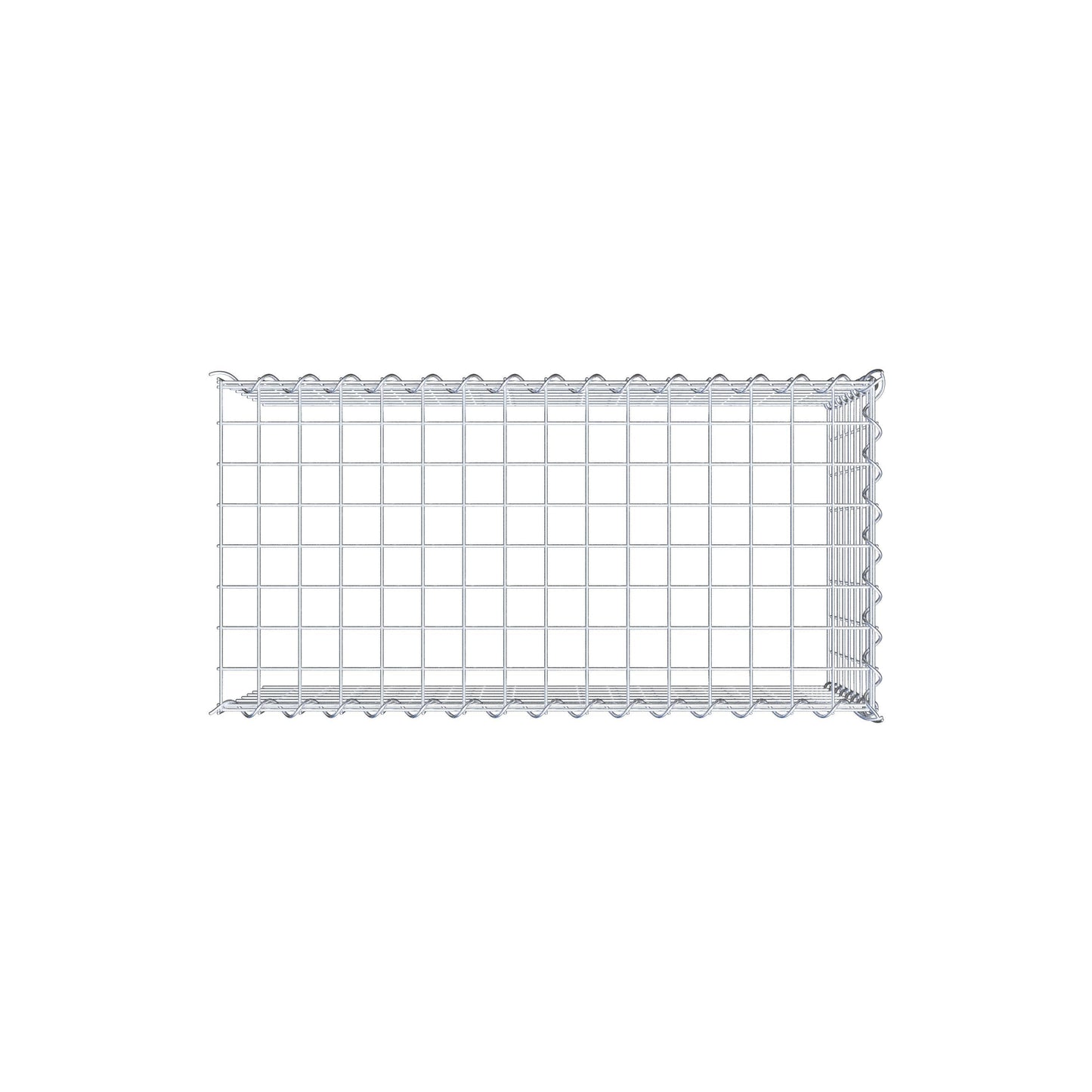 Extra gabion typ 4 80 cm x 40 cm x 40 cm (L x H x D), maskstorlek 5 cm x 5 cm, spiral