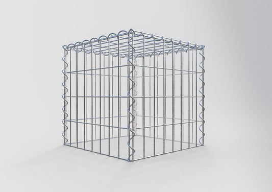 Gabbione aggiuntivo tipo 3 40 cm x 40 cm x 40 cm (L x H x P), dimensione maglia 5 cm x 10 cm, a spirale