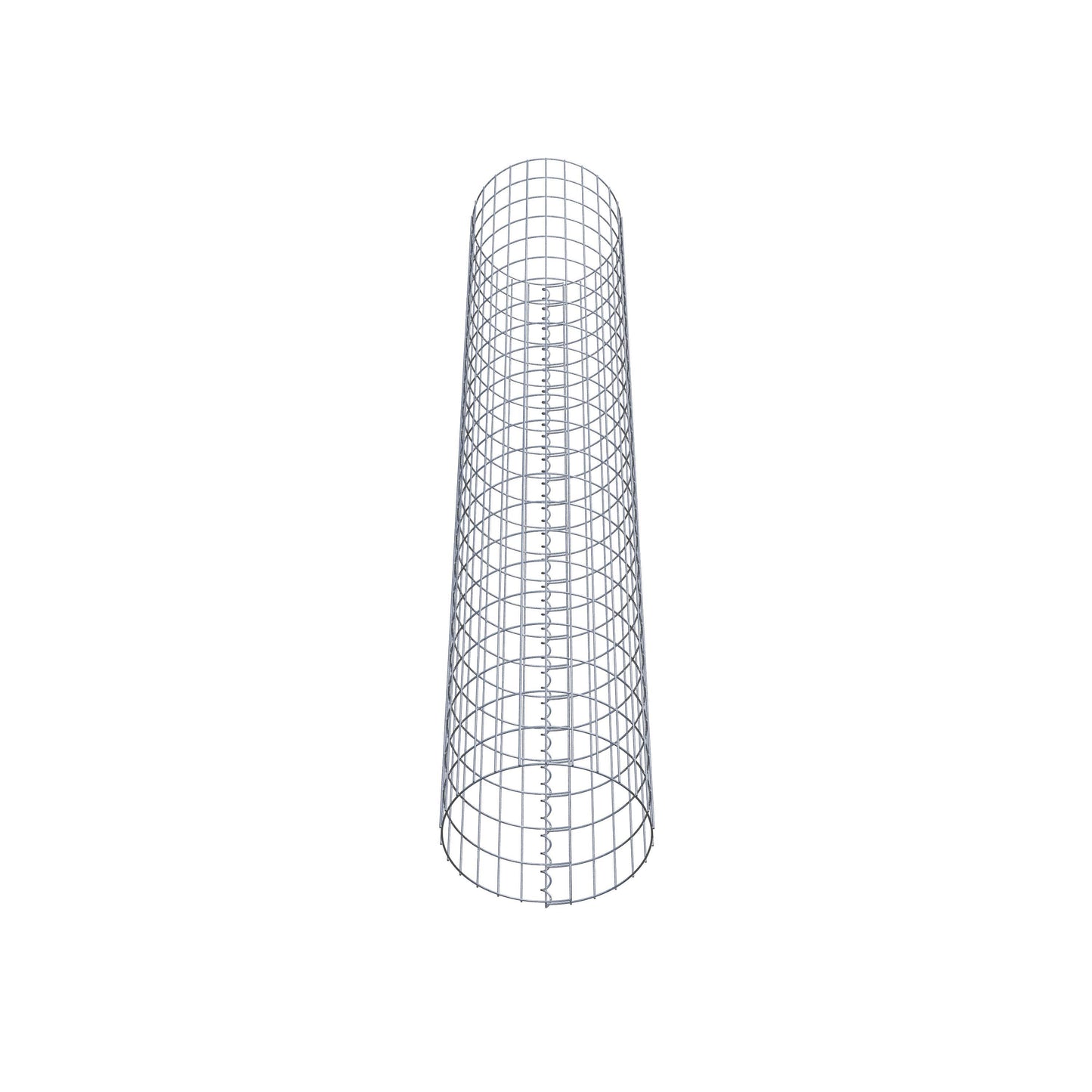 Gabionensäule rund 42 cm Durchmesser, 230 cm Höhe, Maschenweite 5 cm x 10 cm
