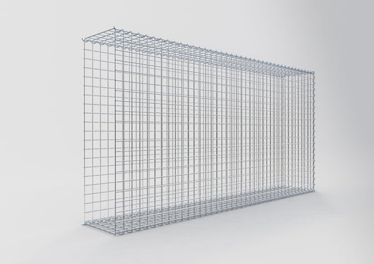 Opvokset gabion type 2 200 cm x 100 cm x 30 cm (L x H x D), maskestørrelse 5 cm x 5 cm, spiral