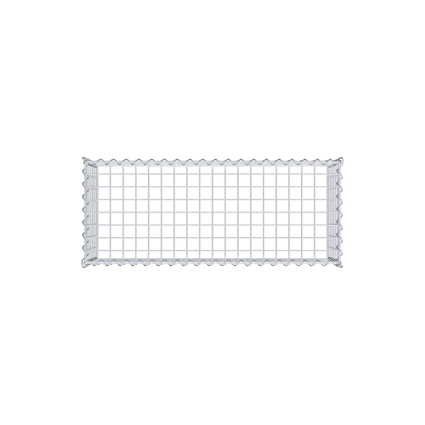 Gabbione aggiuntivo tipo 3 100 cm x 30 cm x 40 cm (L x H x P), dimensione maglia 5 cm x 5 cm, a spirale