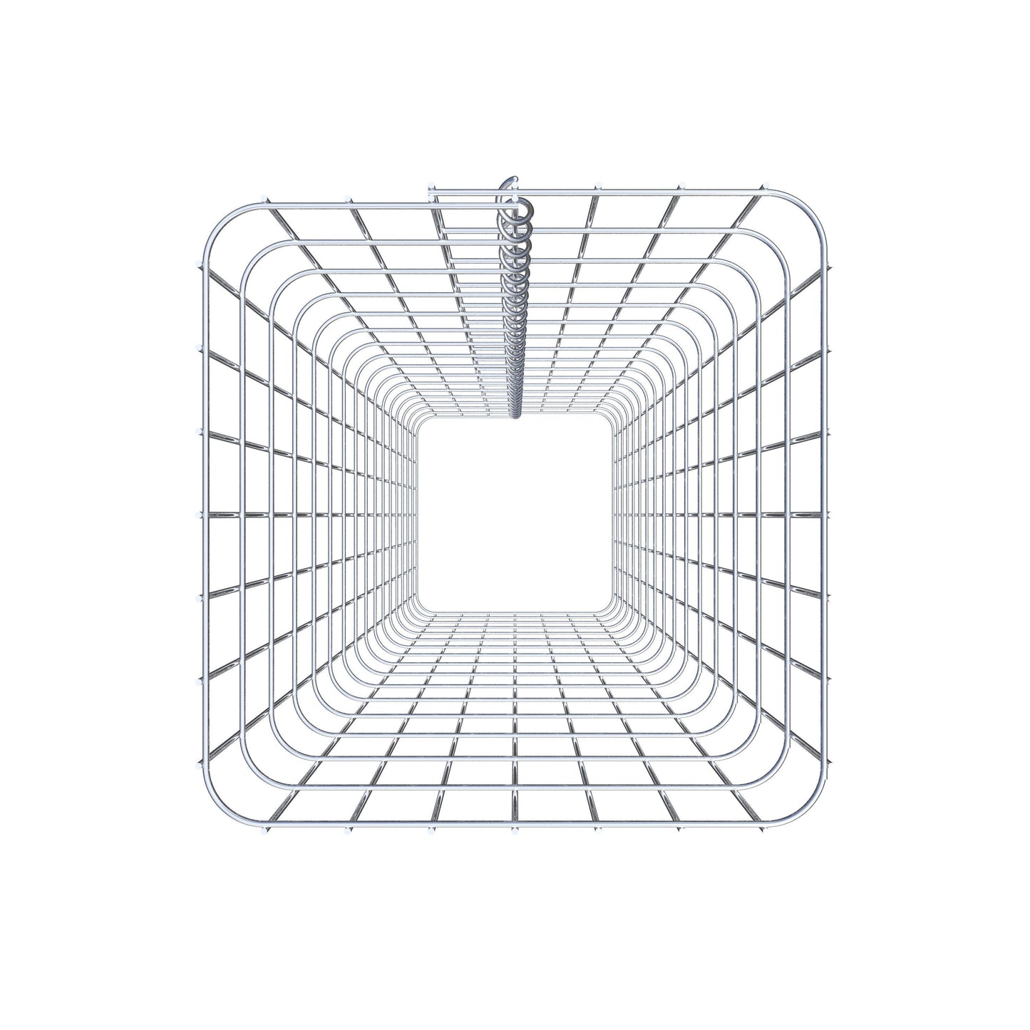 Colonne de gabion carrée 37 cm x 37 cm, 160 cm de hauteur, MW 5 cm x 10 cm