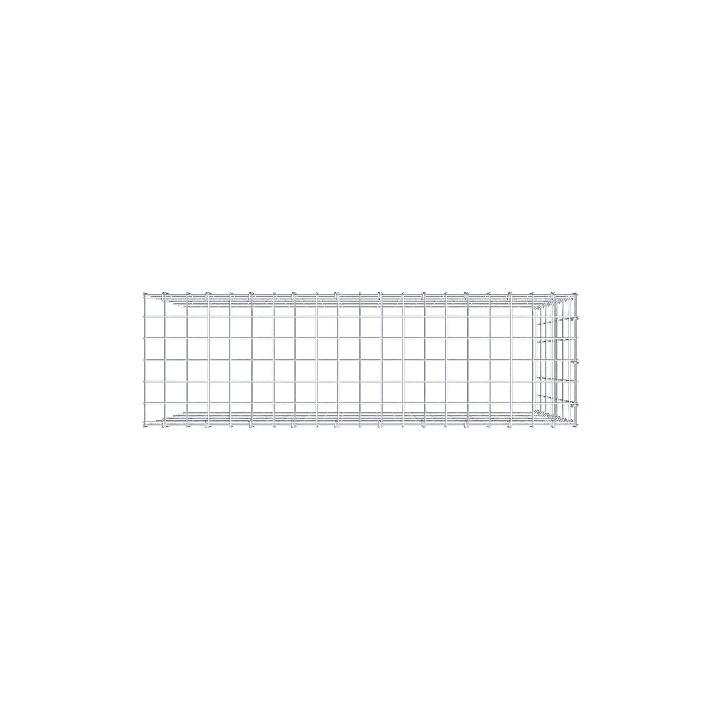 Fourche rapportée type 4 100 cm x 70 cm x 30 cm (L x H x P), mailles 5 cm x 10 cm, anneau en C