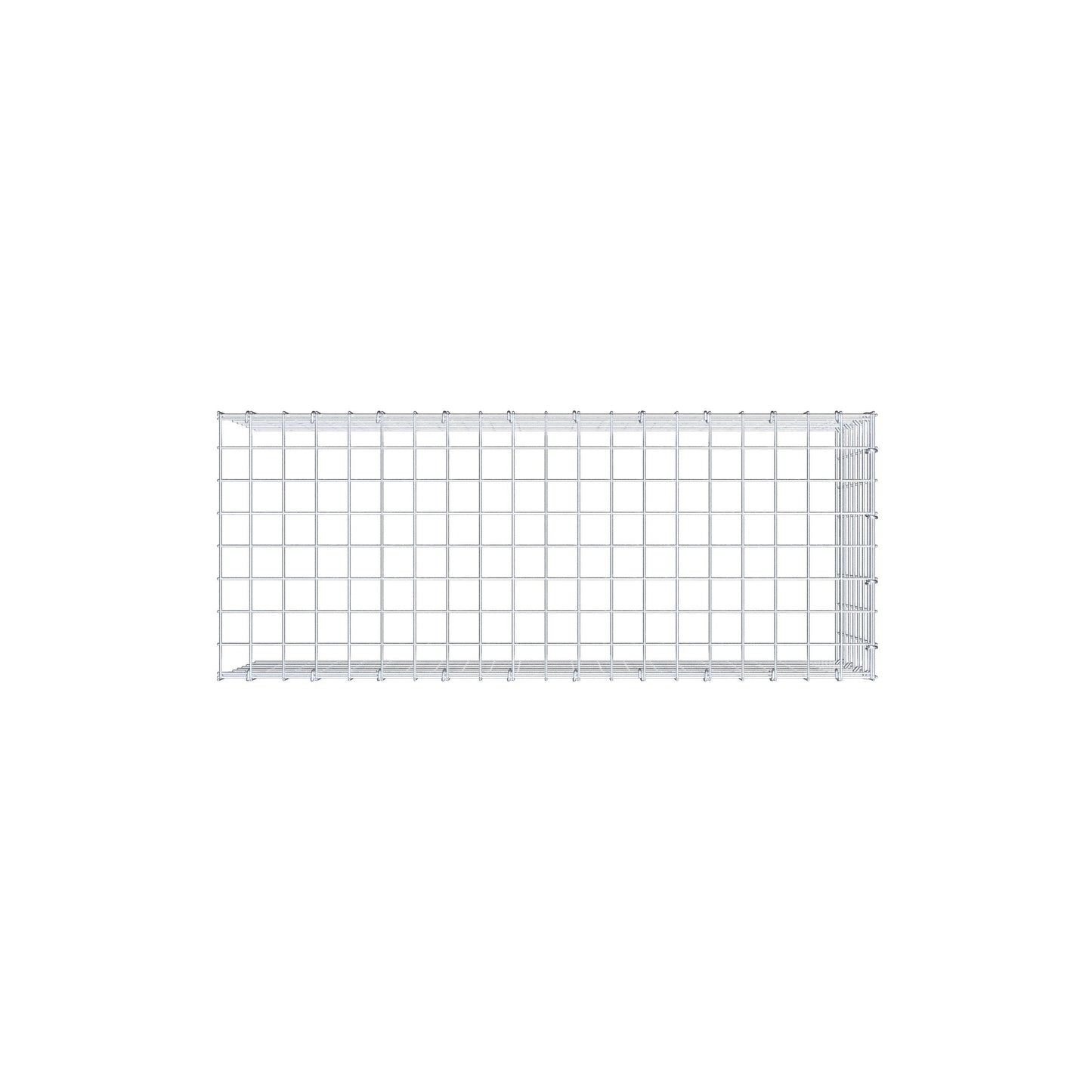 Add-on schanskorf type 4 100 cm x 40 cm x 40 cm (L x H x D), maaswijdte 5 cm x 5 cm, C-ring