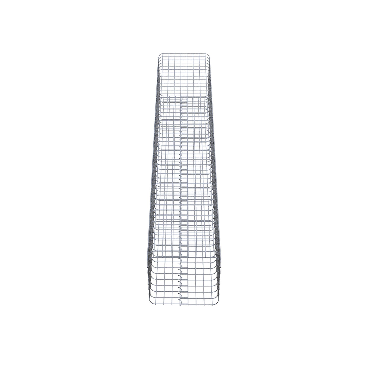 Gabionensäule eckig 42 cm x 42 cm, 230 cm Höhe, MW 5 cm x 5 cm