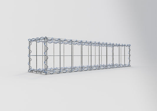 Gabião 100 cm x 20 cm x 20 cm (C x A x P), malhagem 10 cm x 10 cm, espiral