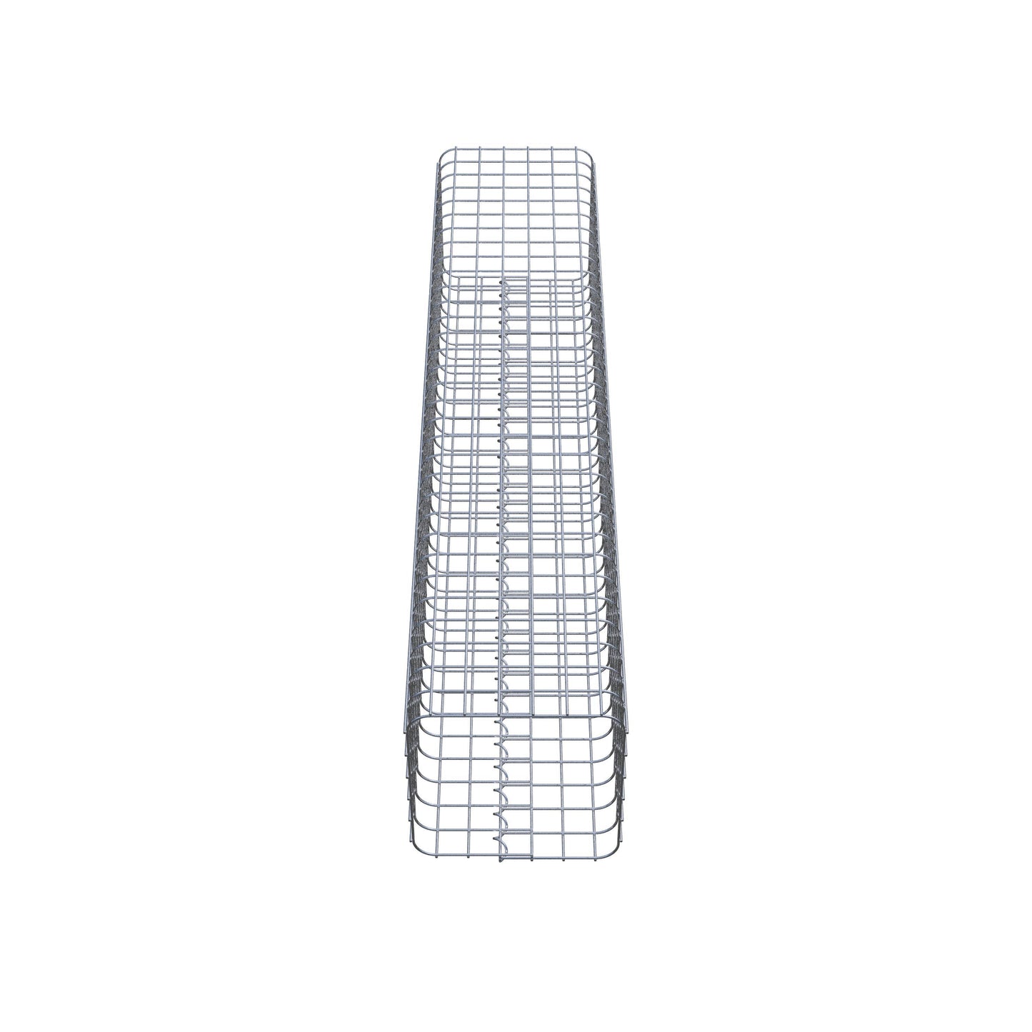 Gabionpelare vinklad 32 cm x 32 cm, 160 cm höjd, MW 5 cm x 5 cm