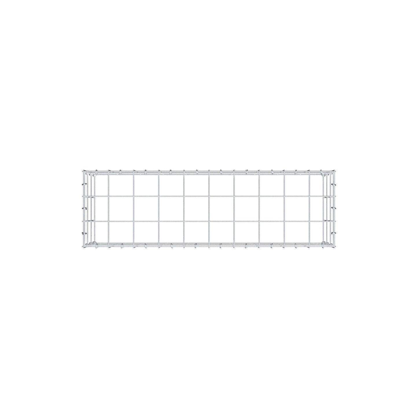 Type 3 oplegkorf 100 cm x 30 cm x 30 cm (L x H x D), maaswijdte 10 cm x 10 cm, C-ring