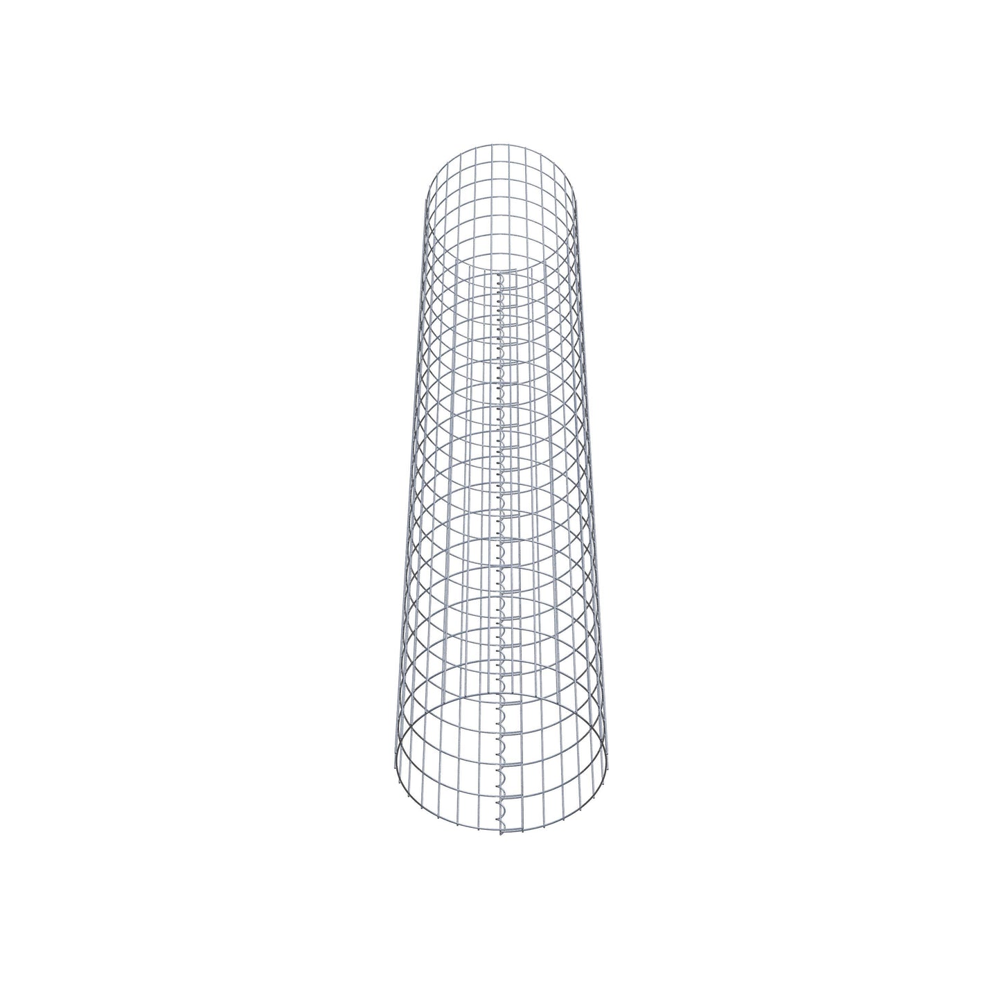 Colonna gabbionata rotonda 47 cm di diametro, 230 cm di altezza, maglia 5 cm x 10 cm