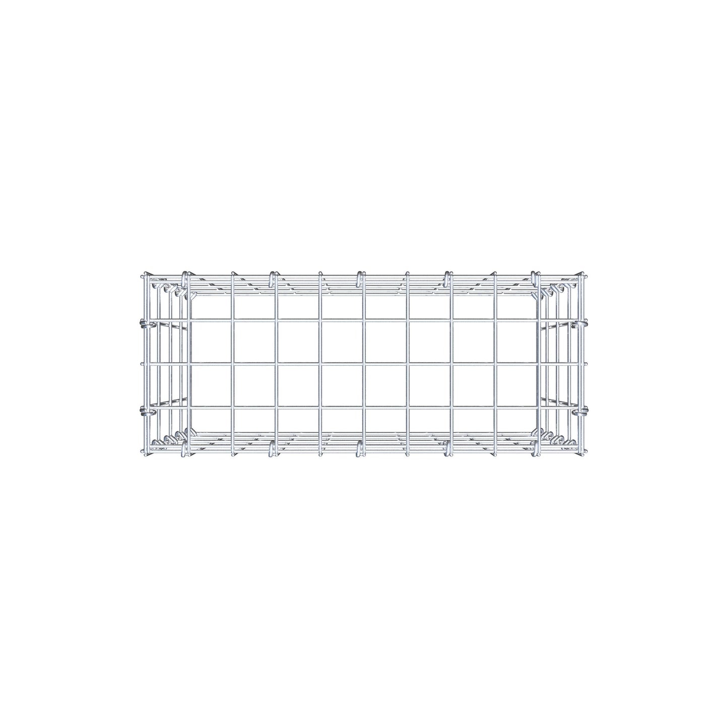 Anbaugabione Typ 3 50 cm x 40 cm x 20 cm (L x H x T), Maschenweite 5 cm x 10 cm, C-Ring