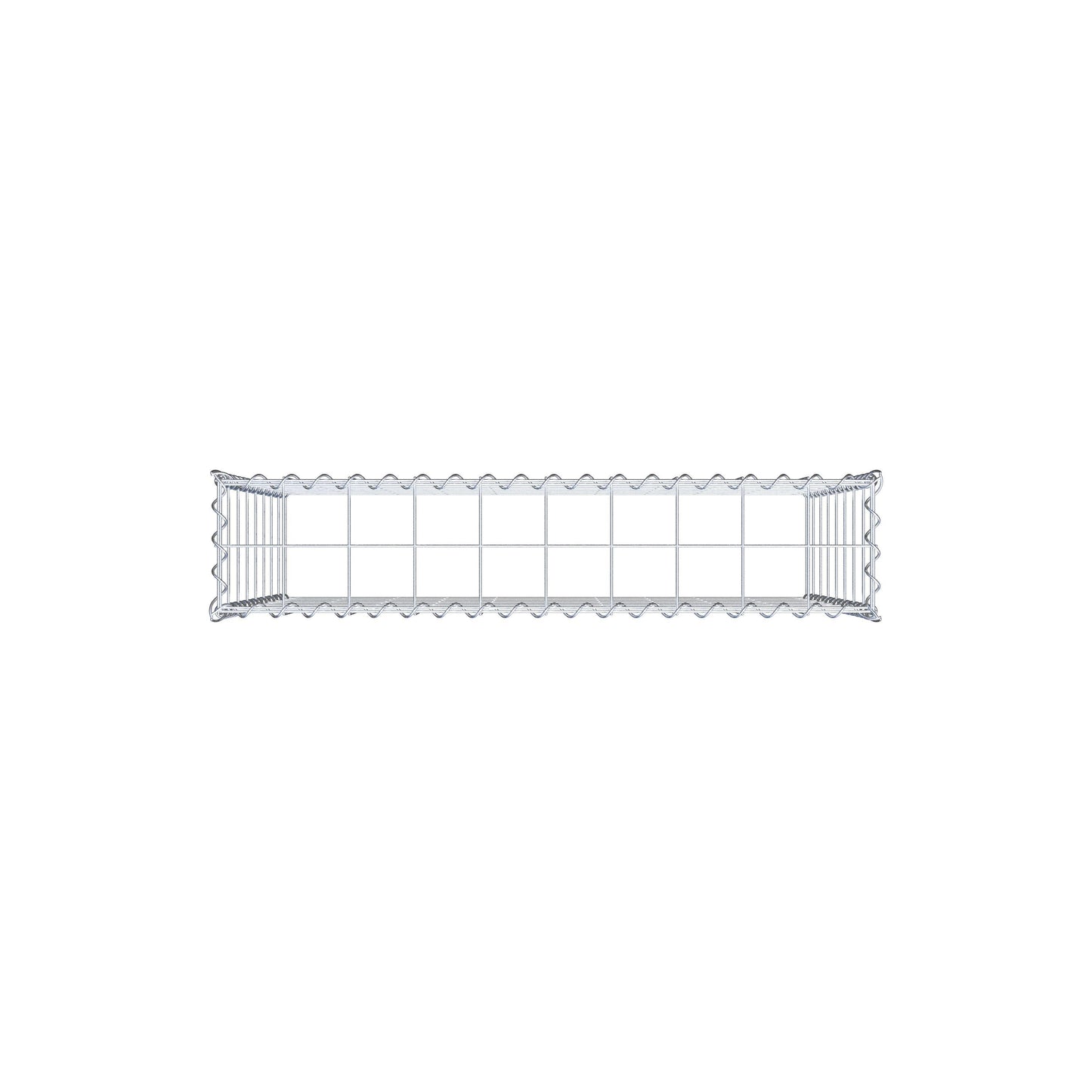 Grown-on gabion type 3 100 cm x 80 cm x 20 cm (L x H x D), mesh size 10 cm x 10 cm, spiral