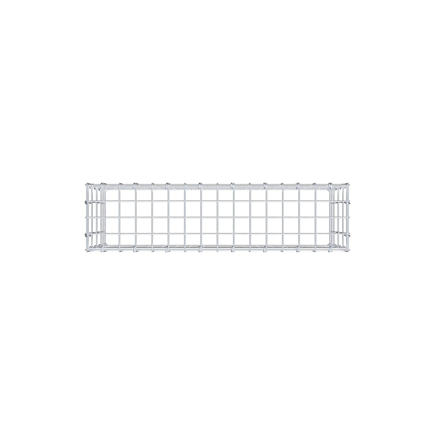 Monteret gabion type 3 80 cm x 40 cm x 20 cm (L x H x D), maskestørrelse 5 cm x 10 cm, C-ring
