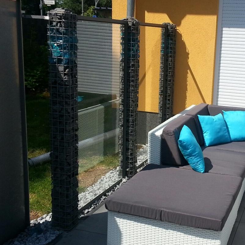 Schanskorfzuil vierkant 17 cm x 17 cm, 230 cm hoog, MW 5 cm x 5 cm