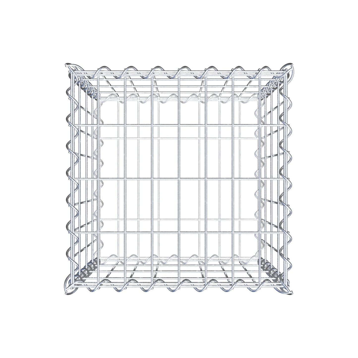 Gabione 40 cm x 40 cm x 40 cm (L x H x T), Maschenweite 5 cm x 10 cm, Spirale