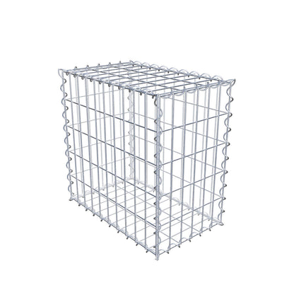 Gabion 50 cm x 50 cm x 30 cm (L x H x D), maskestørrelse 5 cm x 10 cm, spiral
