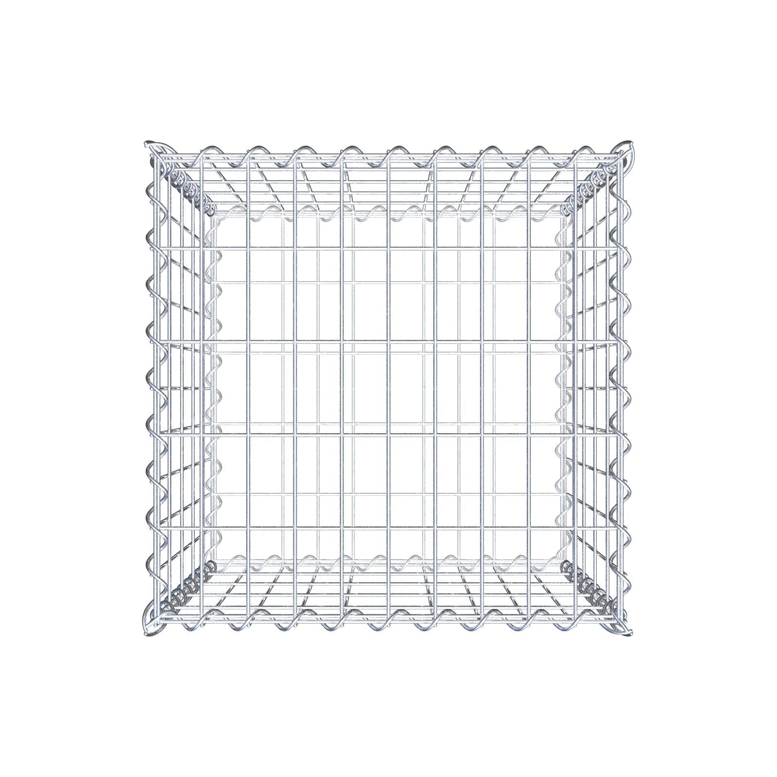 Gabbione 50 cm x 50 cm x 50 cm (L x H x P), maglia 5 cm x 10 cm, spirale