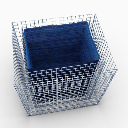 Rechthoekig verhoogd bed 100 cm x 80 cm x 100 cm (L x H x D), maaswijdte 5 x 5 cm, wanddikte 10 cm