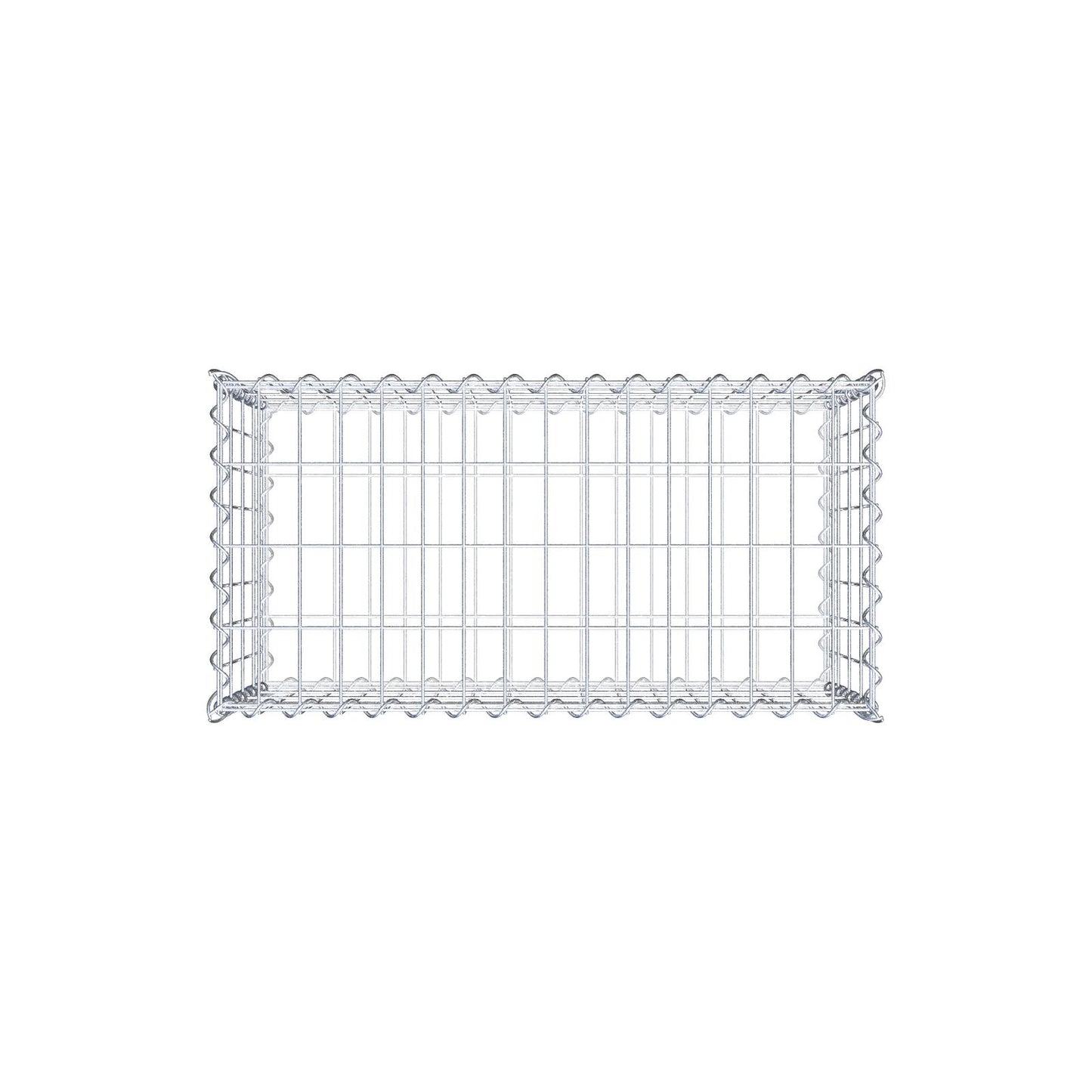 Gabione 80 cm x 40 cm x 40 cm (L x H x T), Maschenweite 5 cm x 10 cm, Spirale