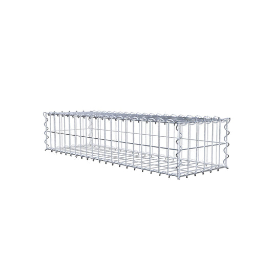 Gabion 100 cm x 20 cm x 30 cm (L x H x D), maskstorlek 5 cm x 10 cm, spiral