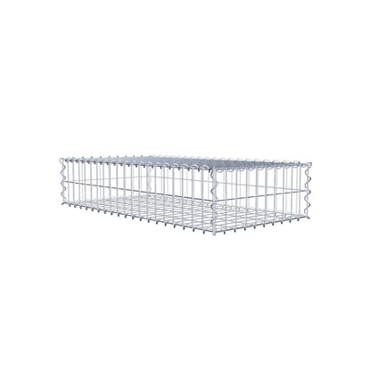 Gabbione 100 cm x 20 cm x 50 cm (L x H x P), maglia 5 cm x 10 cm, spirale